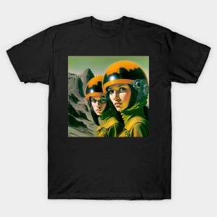 We Are Floating In Space - 78 - Sci-Fi Inspired Retro Artwork T-Shirt